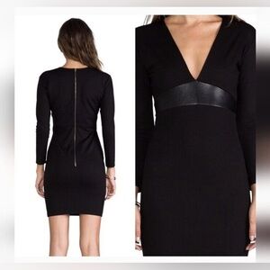 Mason Black Long Sleeve Sheath Dress